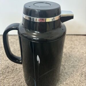 Black Floral Mikasa Thermal Carafe